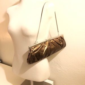 Copper Clutch with Silver Strap